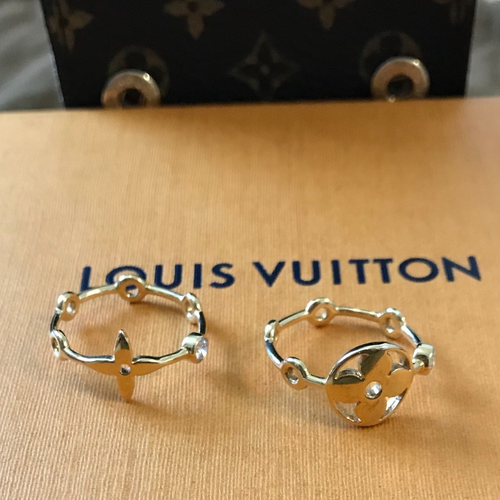 💯 Authentic Louis Vuitton 18k gold diamond rings - Picture 7 of 8